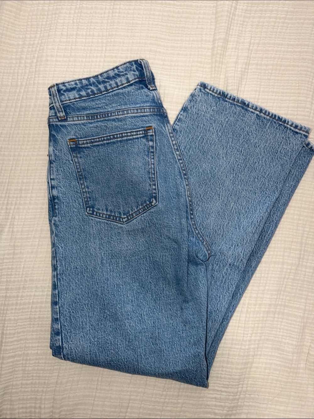 Abercrombie & Fitch Light Blue High-Rise Relaxed Jeans - Curve Love
